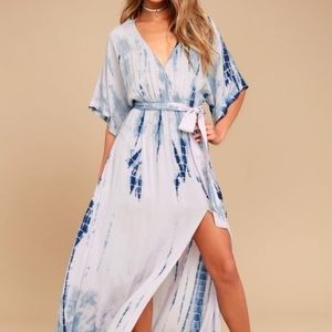 Lulu's Tie Dye Maxi Dress